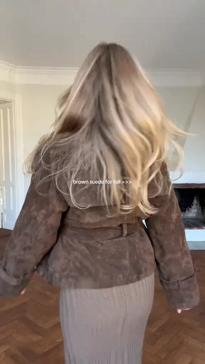 Trending Brown Suede Jacket