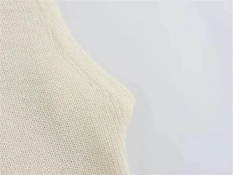 Long Buttoned Knit Dress