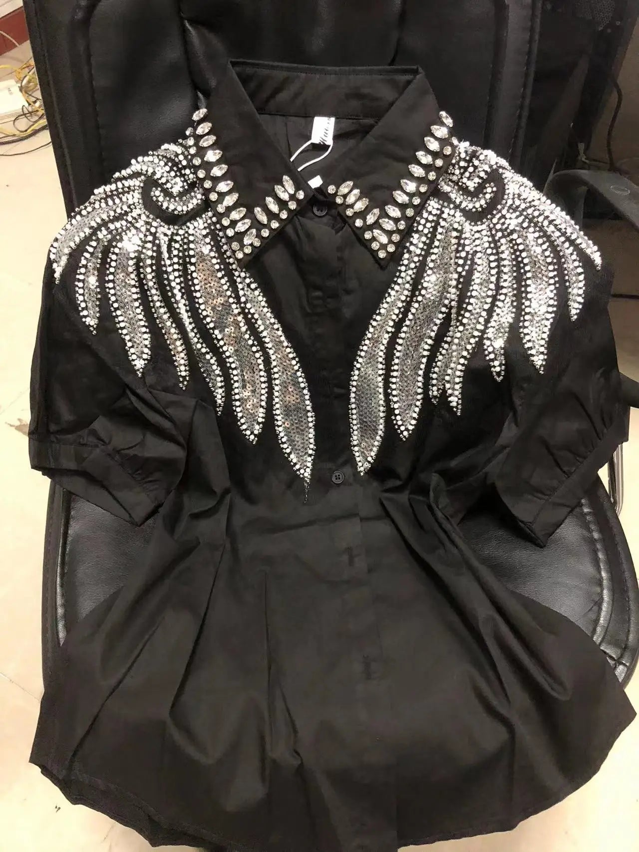 The Royals Collection - Sequined Embroidery Cotton Blouses