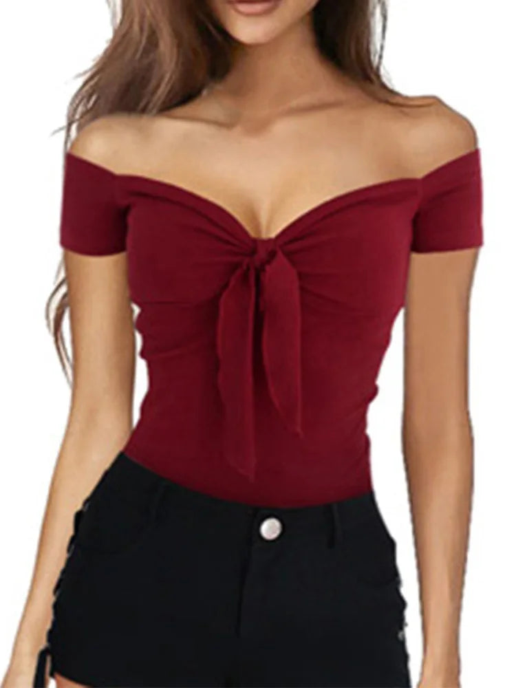 Sexy Slim Off Shoulder Top