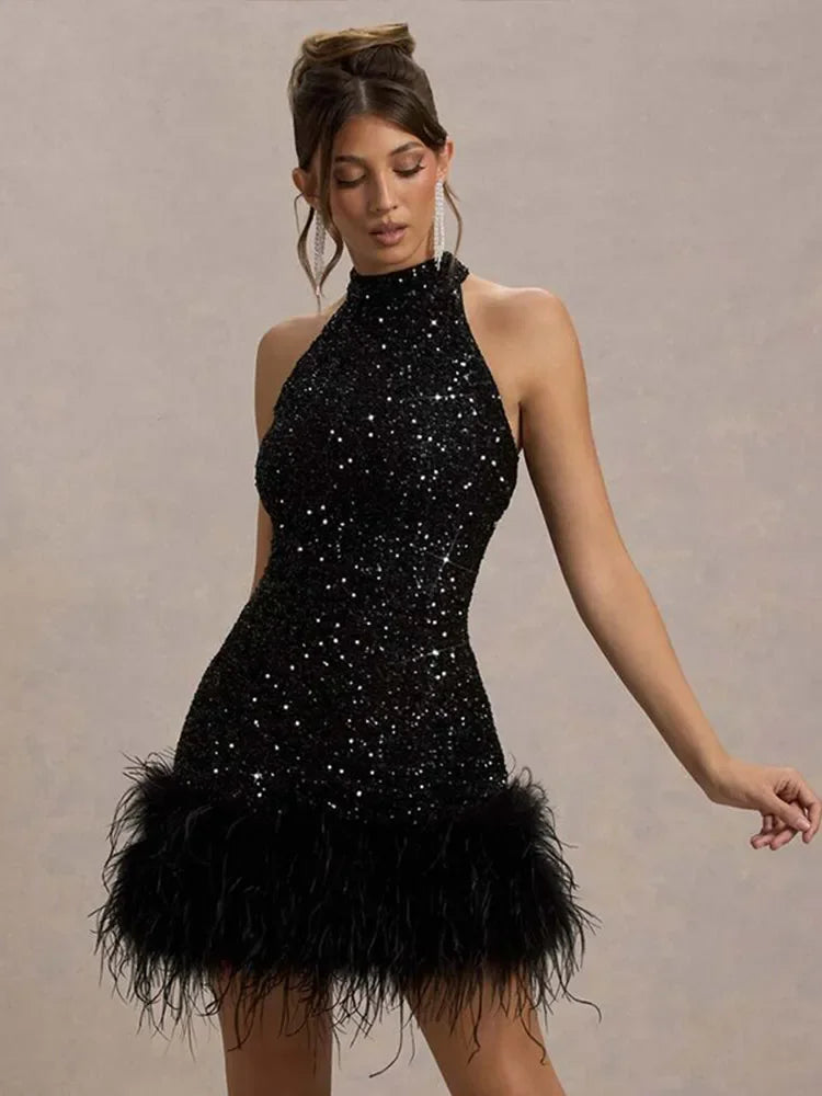 Feather party wear Dior Mini