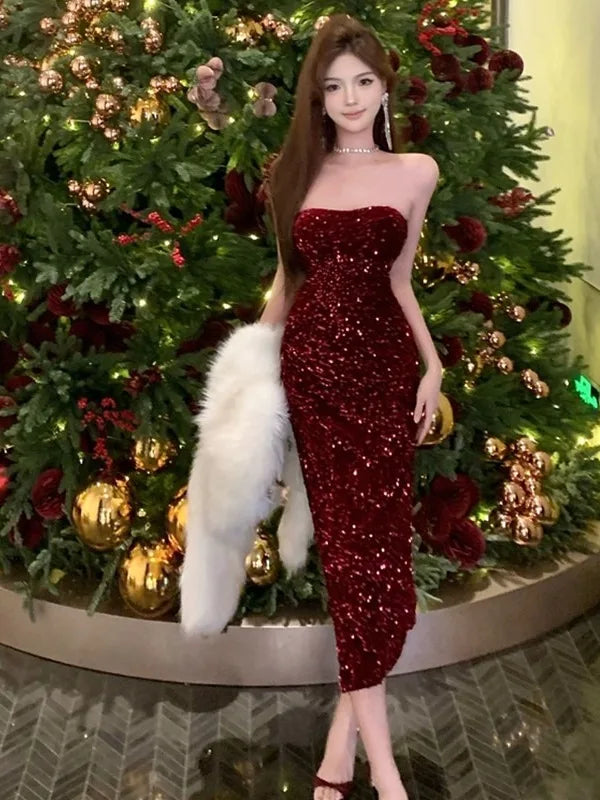 Party Embellished sequin Dress