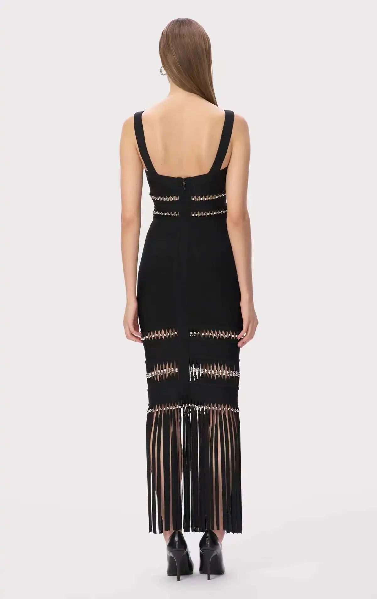 Celebrity Dress Fringe Tassel