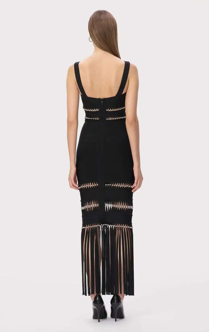 Celebrity Dress Fringe Tassel
