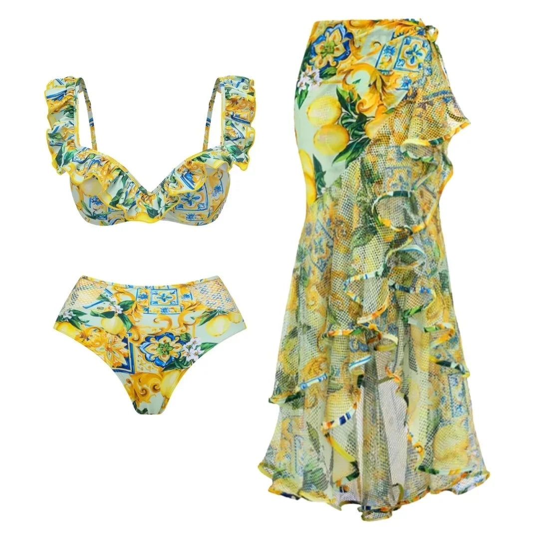 Hot Bikini Swimsuit Lemon Set