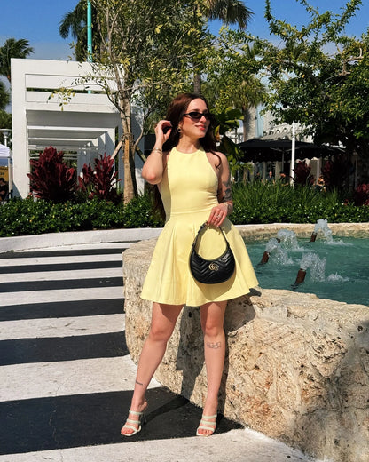 1 Yellow Mini Dress- Super Trendy