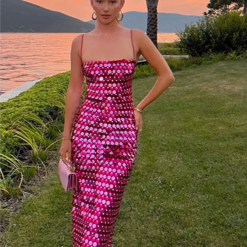 Beaded Irregular Dress Sequin Party