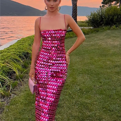 Beaded Irregular Dress Sequin Party