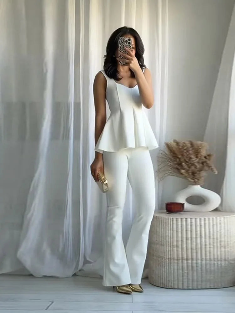 Elegant Pleated Top Trouser