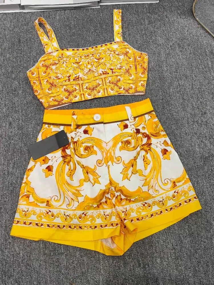 Boho Dolce Shorts set