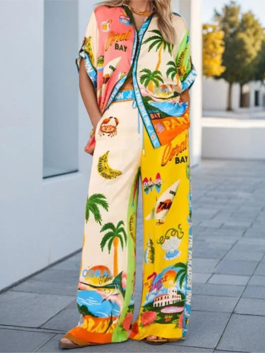 2 Piece Pant set - Top brand celebrity Co ord