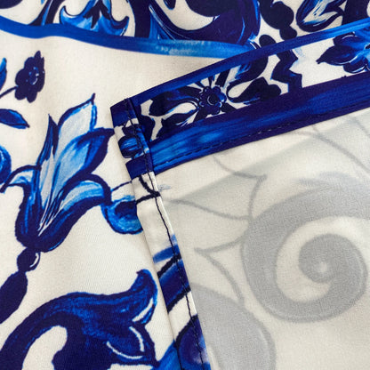 Spring Retro Blue White Red Dolce Dress