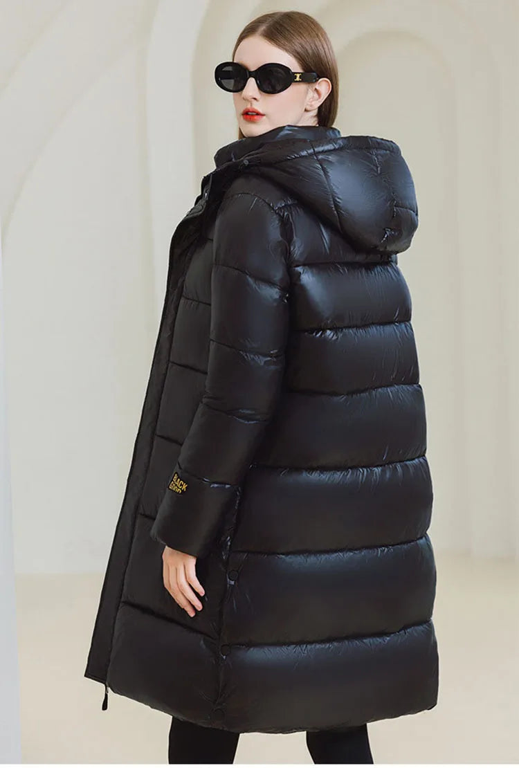 Black Gold Down Jacket For Women's Classics