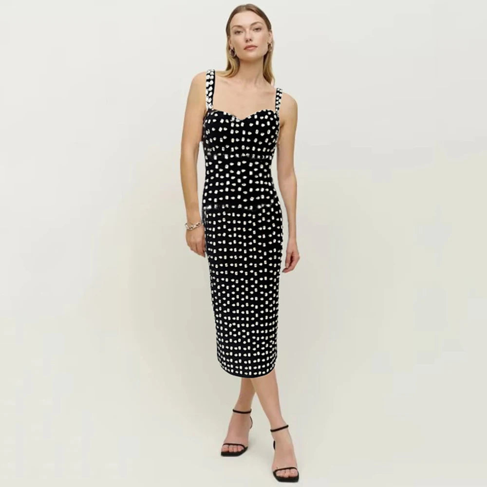 2025 Luxury Beading Bandages Dior Dress