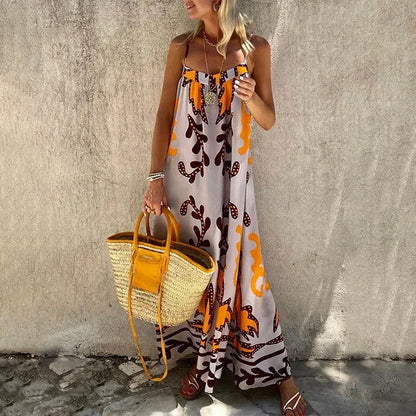 Graffiti multi Print summer Midi paradise