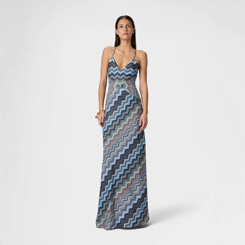 Missoni Long Blue and Red