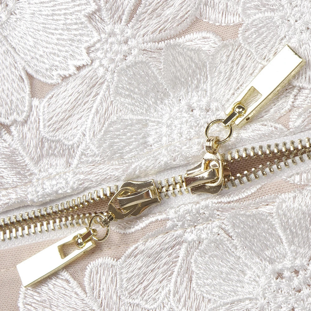 Embroidered 3d flowers Mini - Shellss