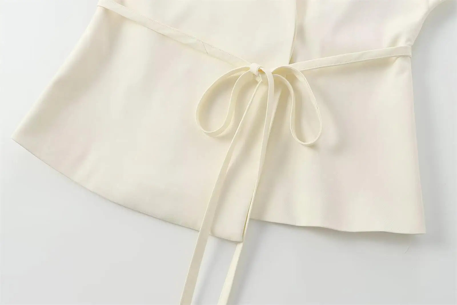 V-Neck Wrap Belted Pants Sets