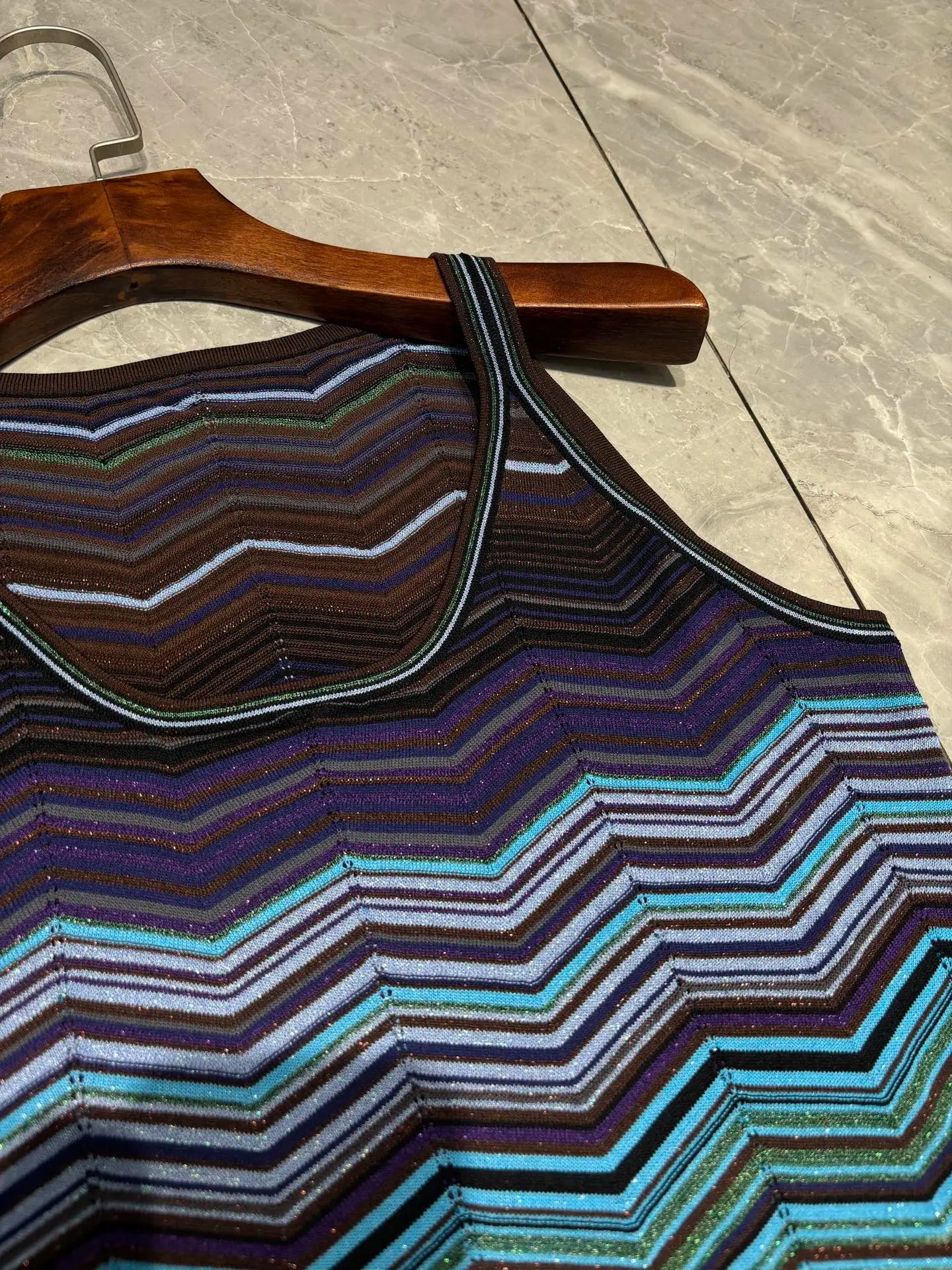 Missoni Chevron Metallic Pants Set