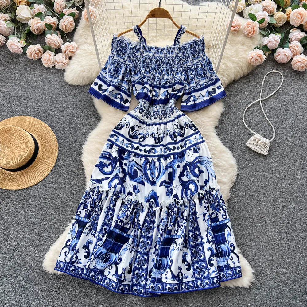 Porcelain Majolica Print MIdi