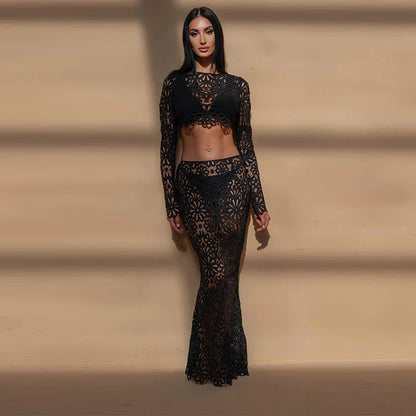 Lace skirt set
