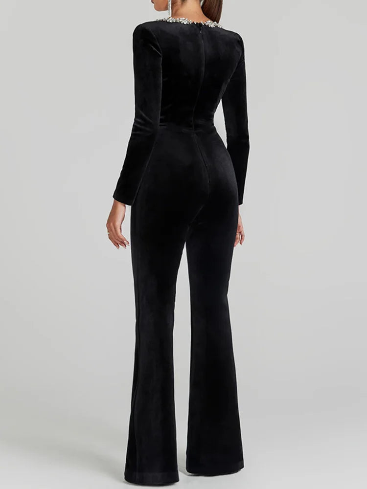 NAdine Merabi Jumpsuit velvet