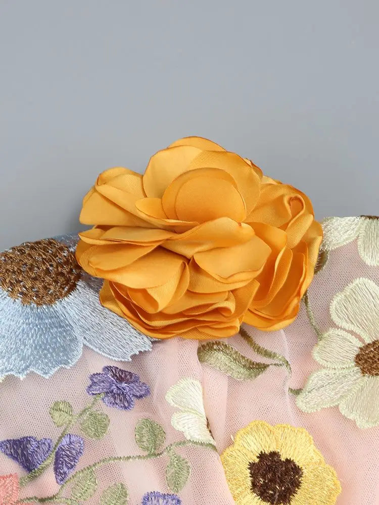 2025 Luxury Embroidered Flower Mini