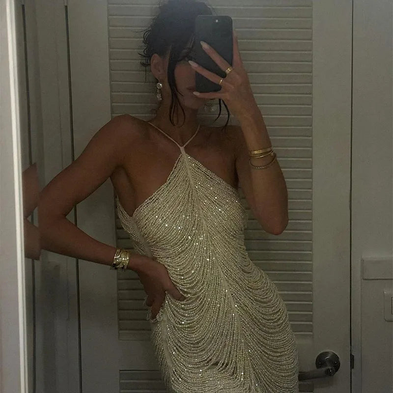 Emily in Paris Mindy Chen Beaded Mini Clio - Shellss