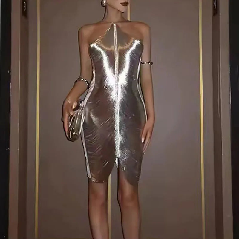 1 Gaia Elegant Tassel Bodycon Mini - Shellss