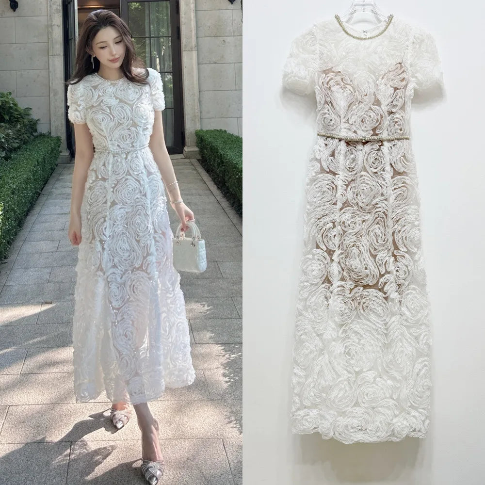 Self portrait white lace dress
