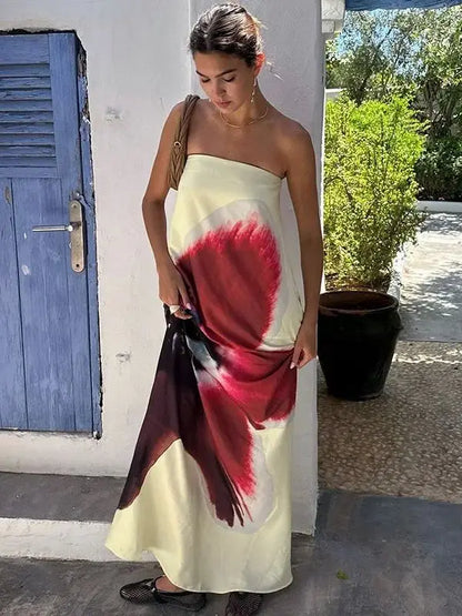 Backless Belted Dress