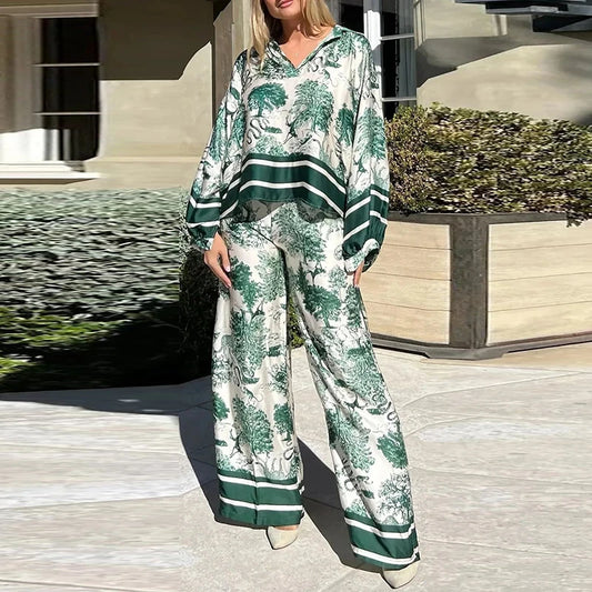 Vintage Luxury Loose Pant set