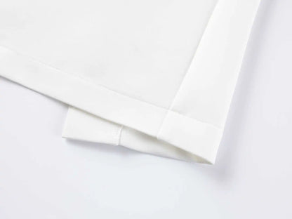 White Black Net Halter Backless