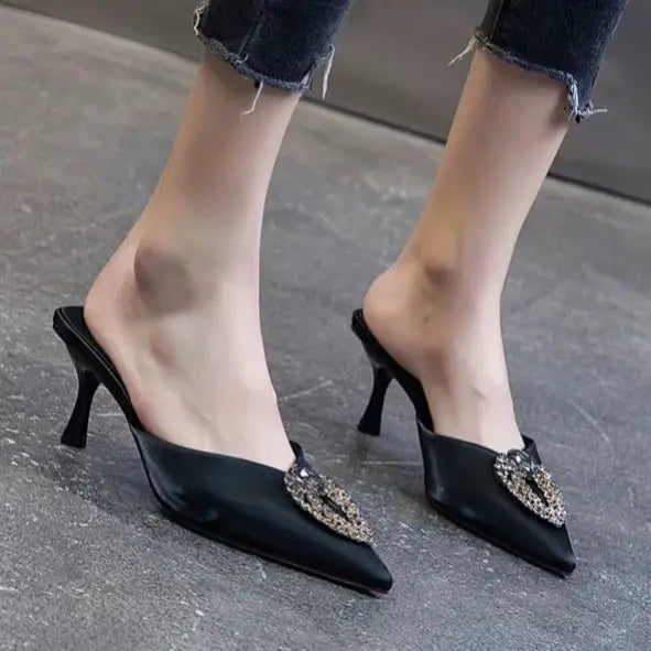 Designer Rhinestone Heels- Super Classy