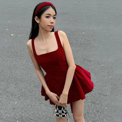 Velvet Mini With Bow