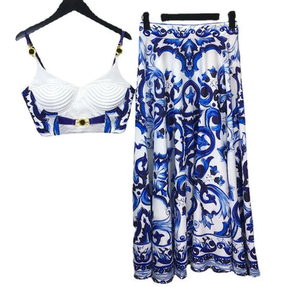 1 Queen Majolica  Blue White Set
