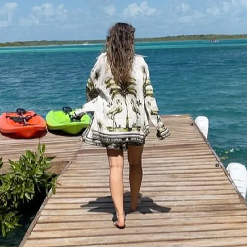 1 Palm shirt & shorts