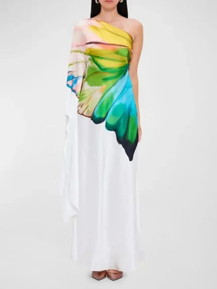 One-Shoulder Long Dress - Shellss