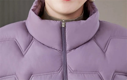 Women's Winter Parka 2025 New Casual Versatile Mom Down Cotton Jacket