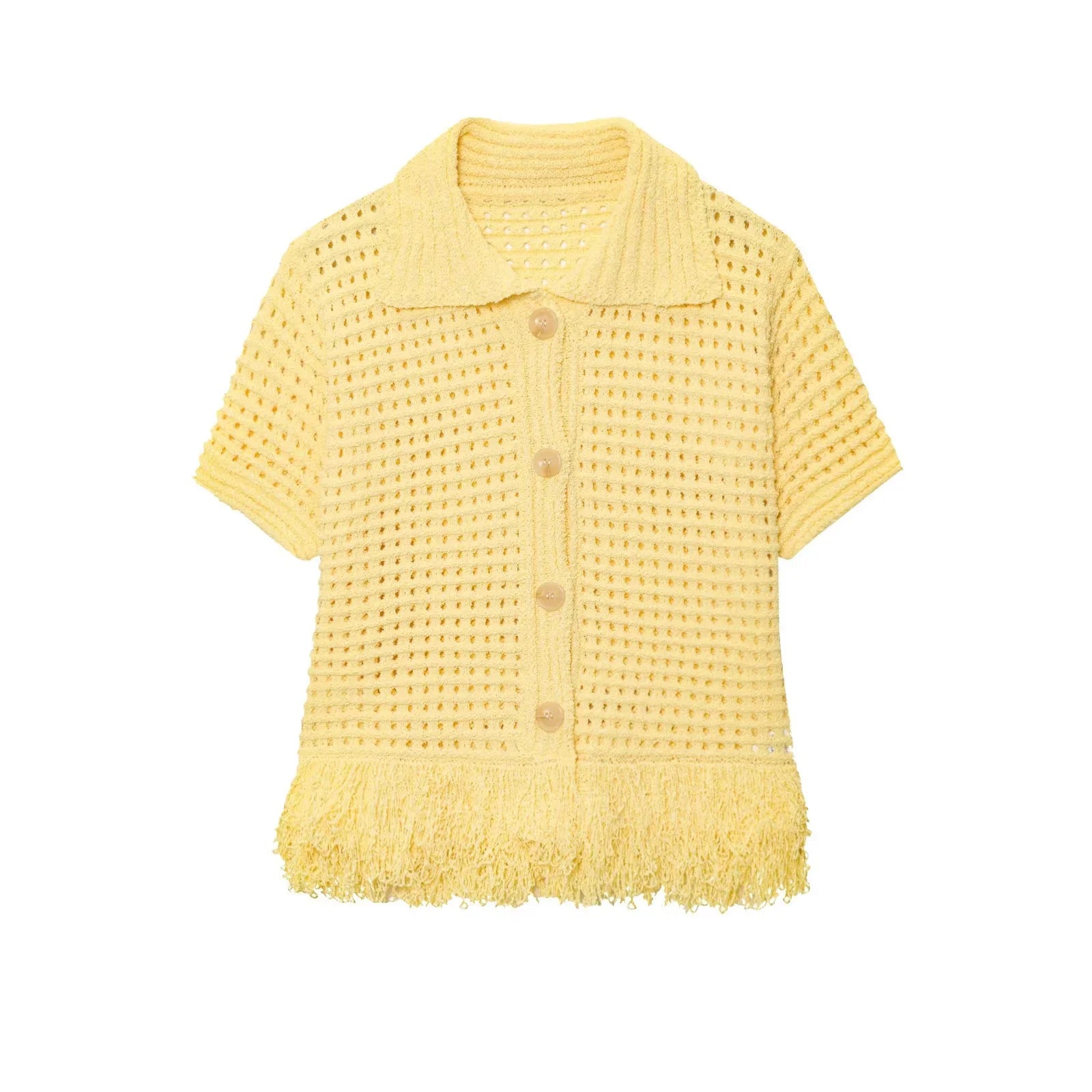 Summer Elegant Knitted Tassel Set