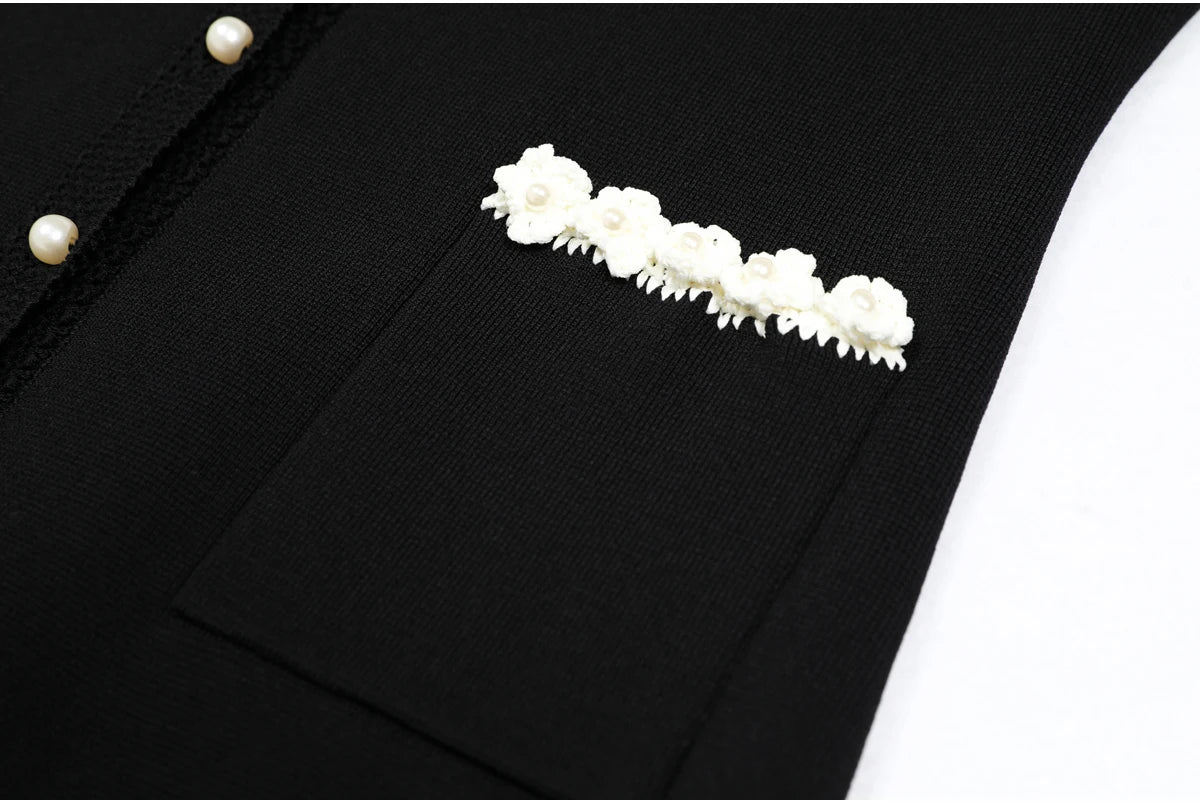 Sandro Knitted Black dress