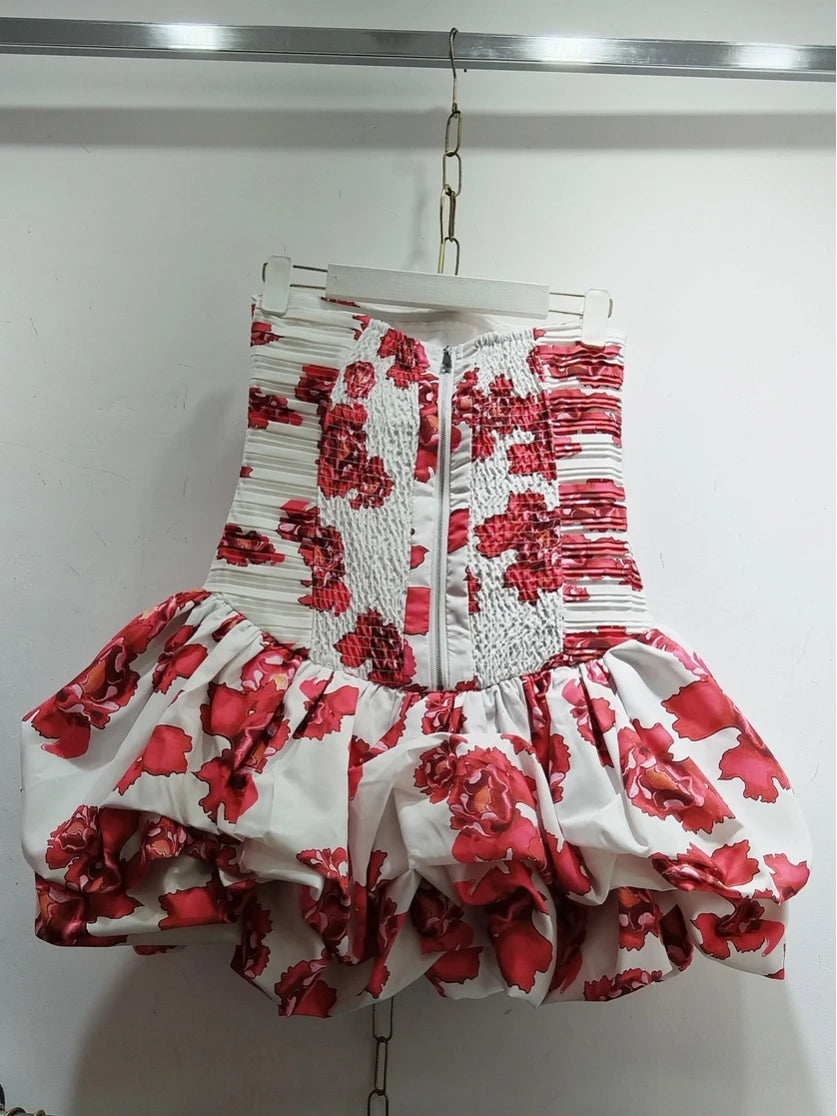 Australian Luxury Puffy Ruffle Dress