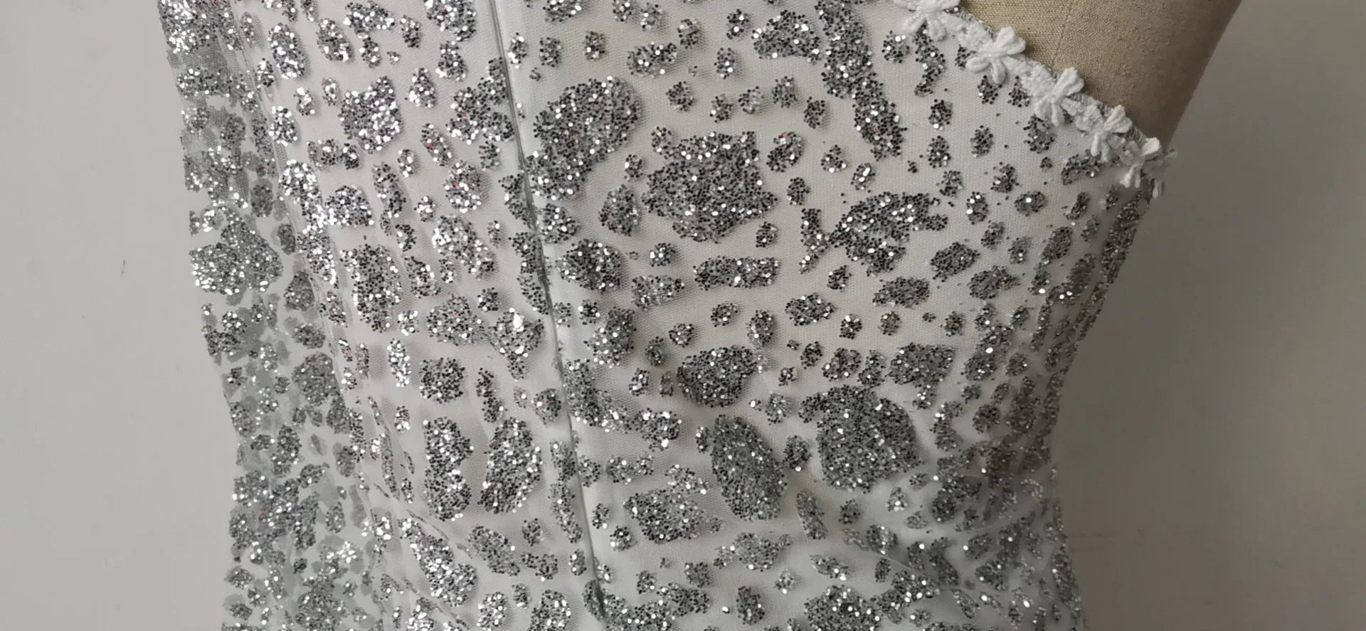 Silver embellished sparkly Party