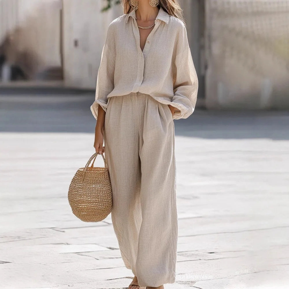Linen Suits Summer 2 piece set