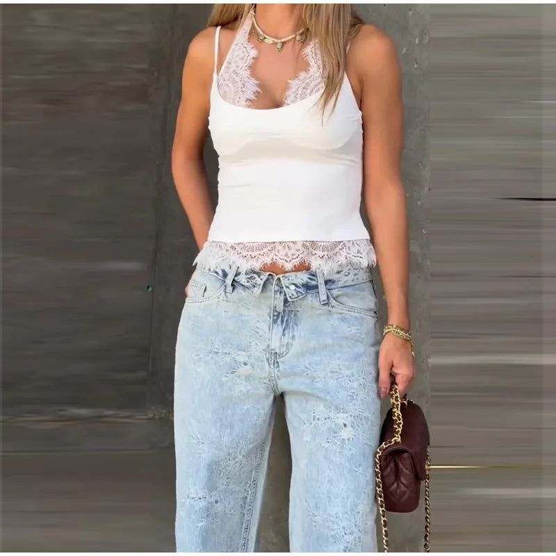 Zara Lace Set Navy Blue