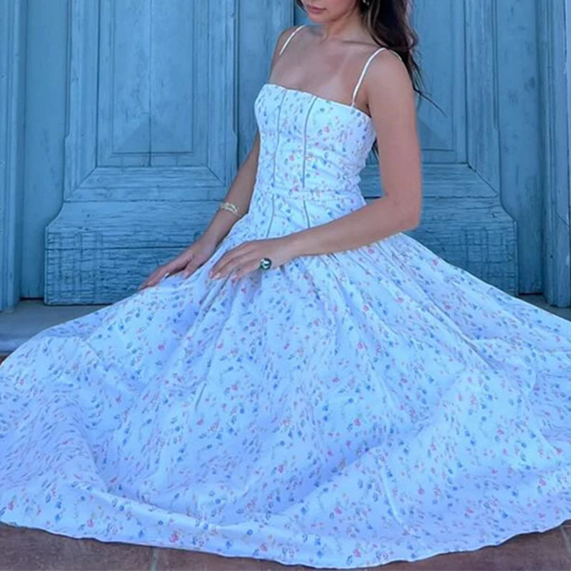 Seaside Print Doll Midi