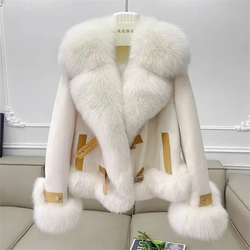 Fashion Imitation Fox Fur Grass Coat Women's Short 2