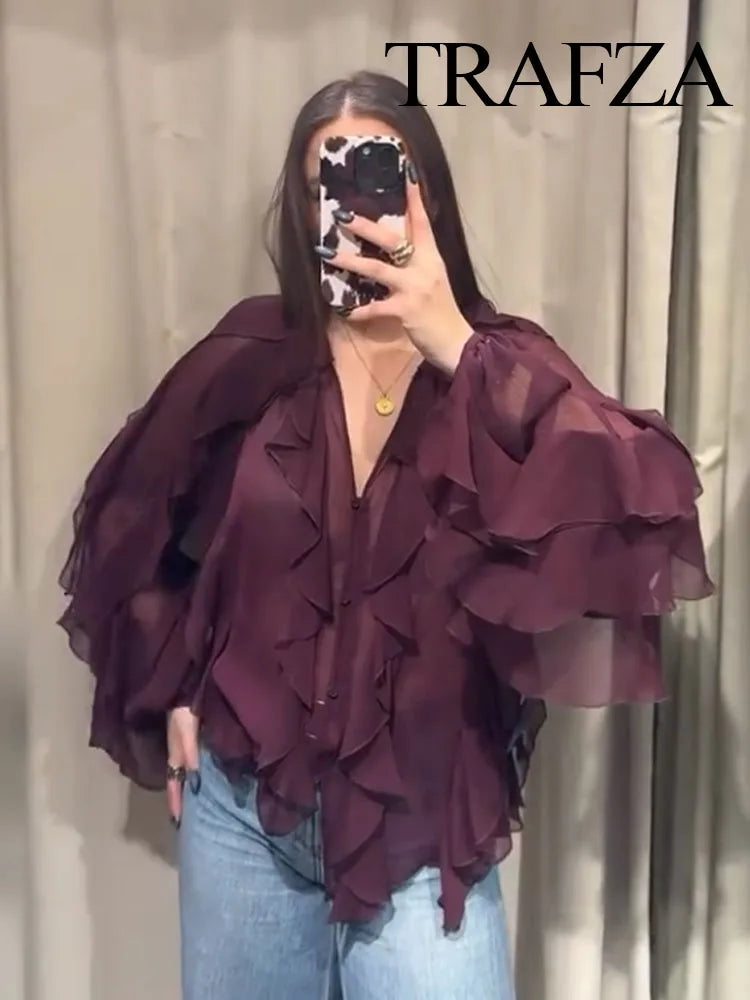 Summer Ruffle frills Top - Shellss