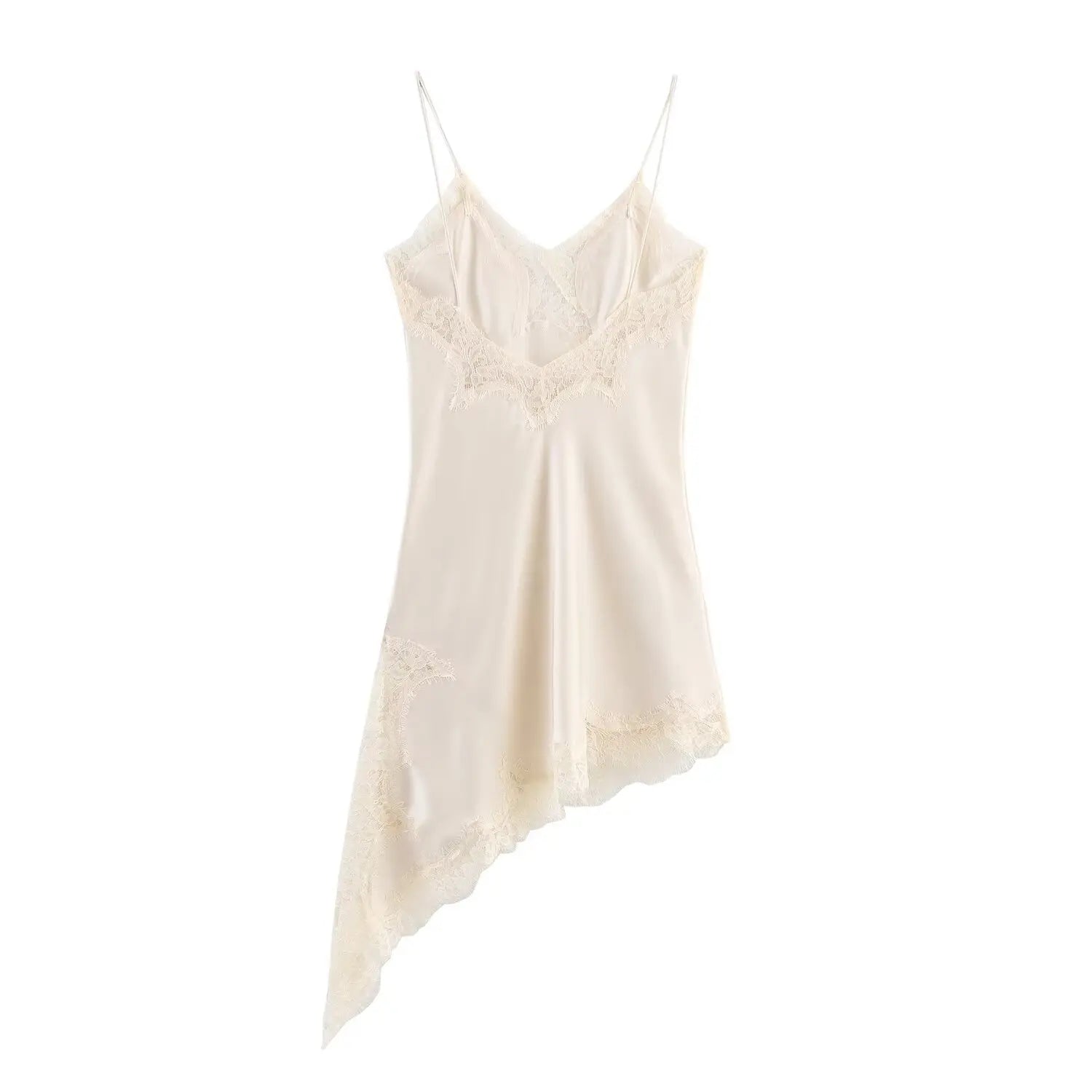 Zara Lace Asymmetric Dress- 24 hrs - Shellss