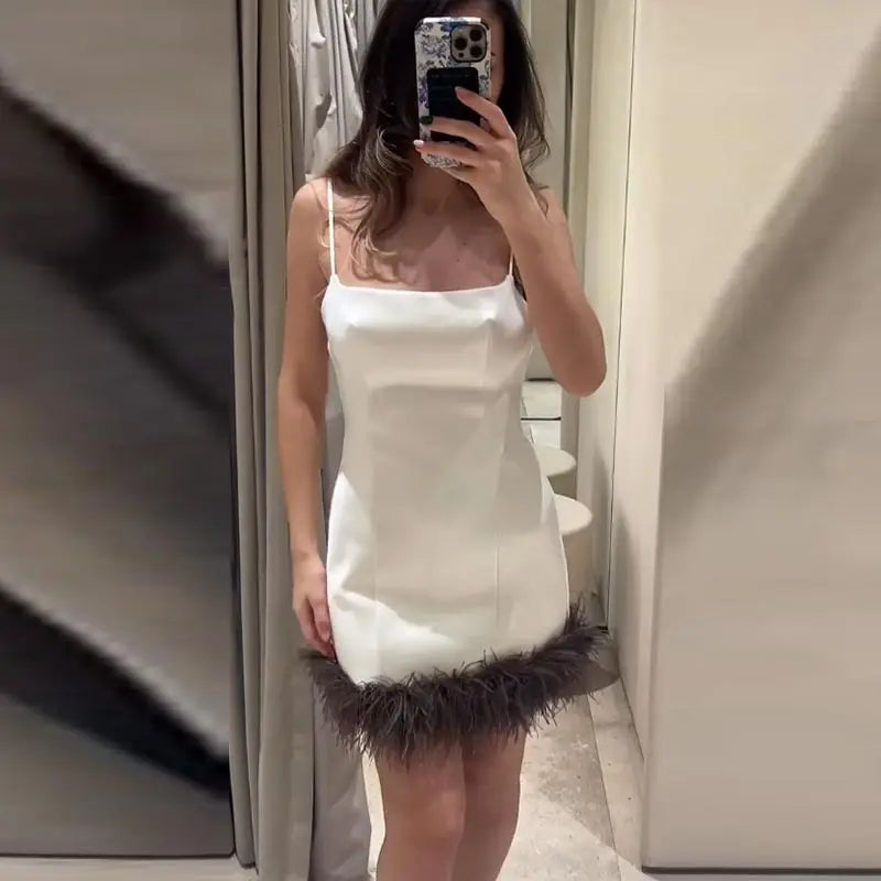 Offwhite Zara vibes with feathers - Shellss